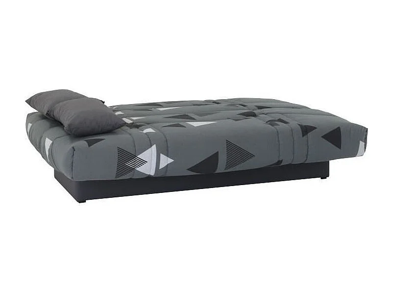 Banquette clic clac 3 places - tissu Bikini gris - Style contemporain -  L 190 x P 92 cm - DREAM