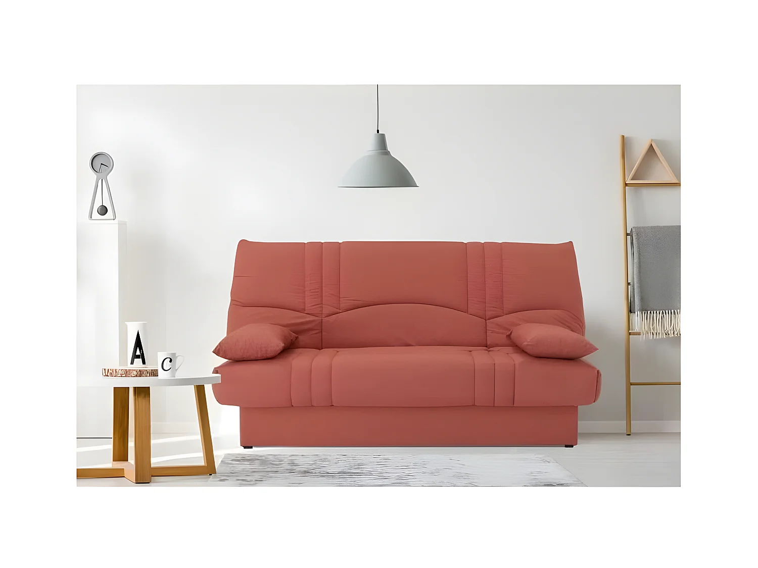 Divano letto clic clac 3 posti Terracotta - Stile contemporaneo - DREAM