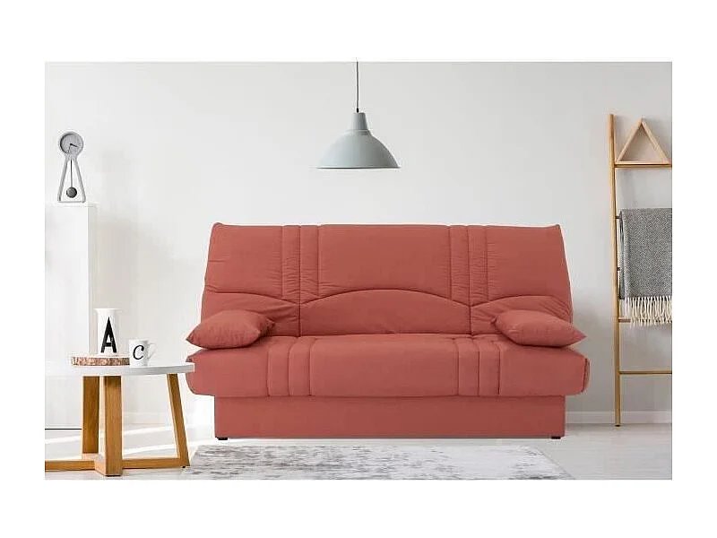 Banquette clic clac 3 places - tissu Terracotta - Style contemporain - L 190 x P 92 cm - DREAM