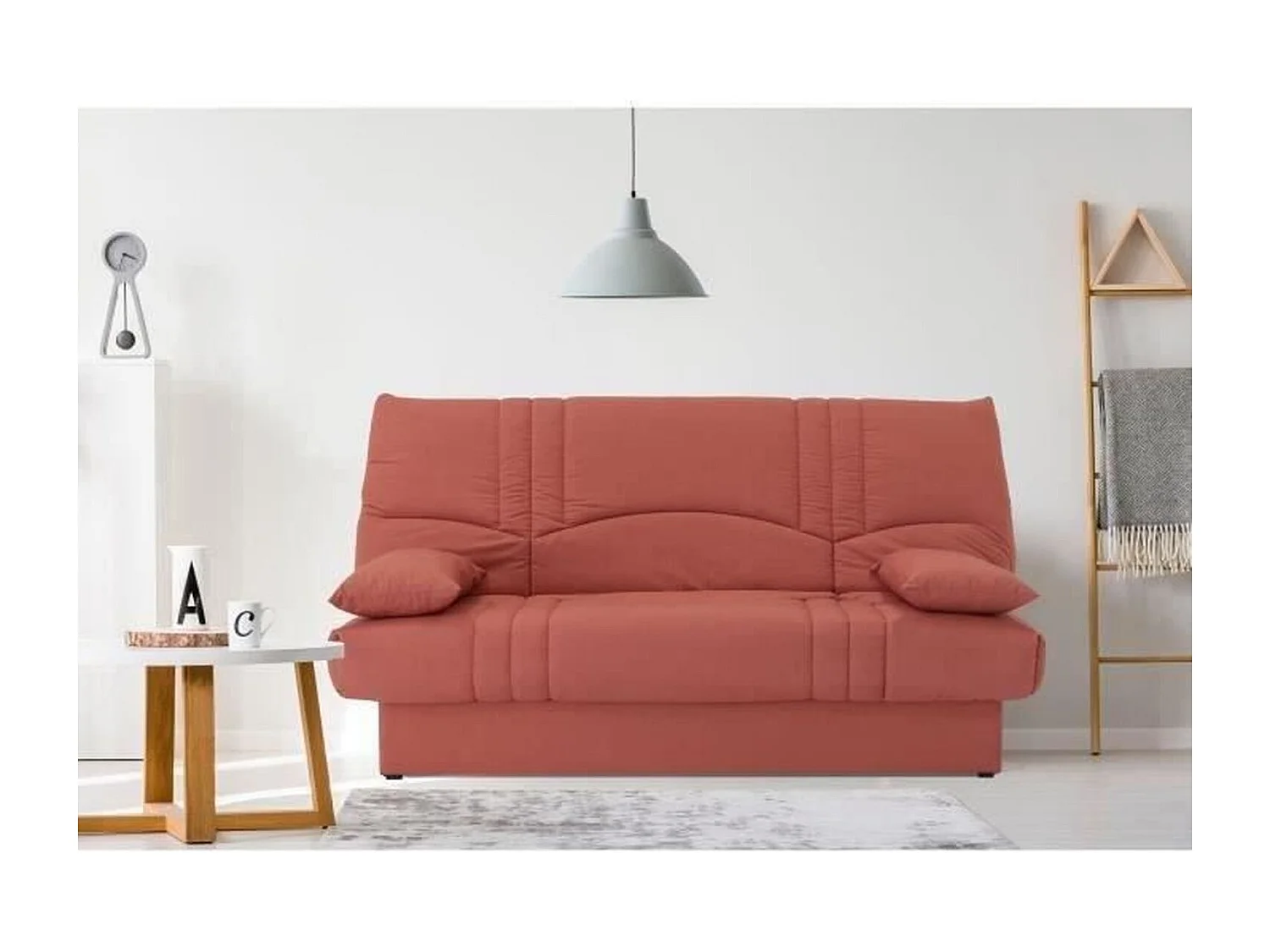 Schlafsofa Clic Clac 3-Sitzer Terracotta - Zeitgenössischer Stil - DREAM