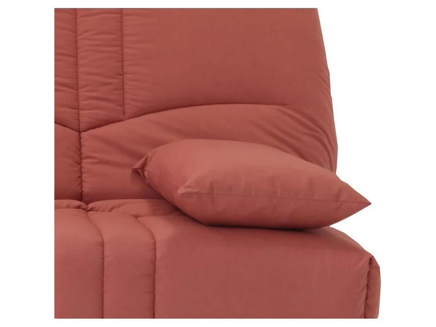 Banquette clic clac 3 places - tissu Terracotta - Style contemporain - L 190 x P 92 cm - DREAM