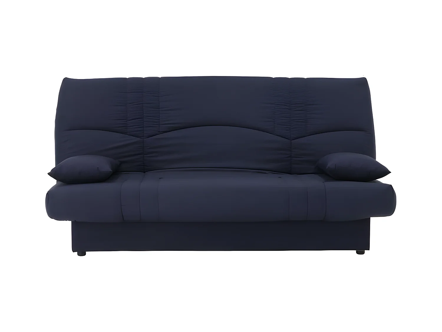 DREAM Banquette clic clac 3 places - Tissu bleu fonce - Slyle contemporain - L 190 x P 92 cm