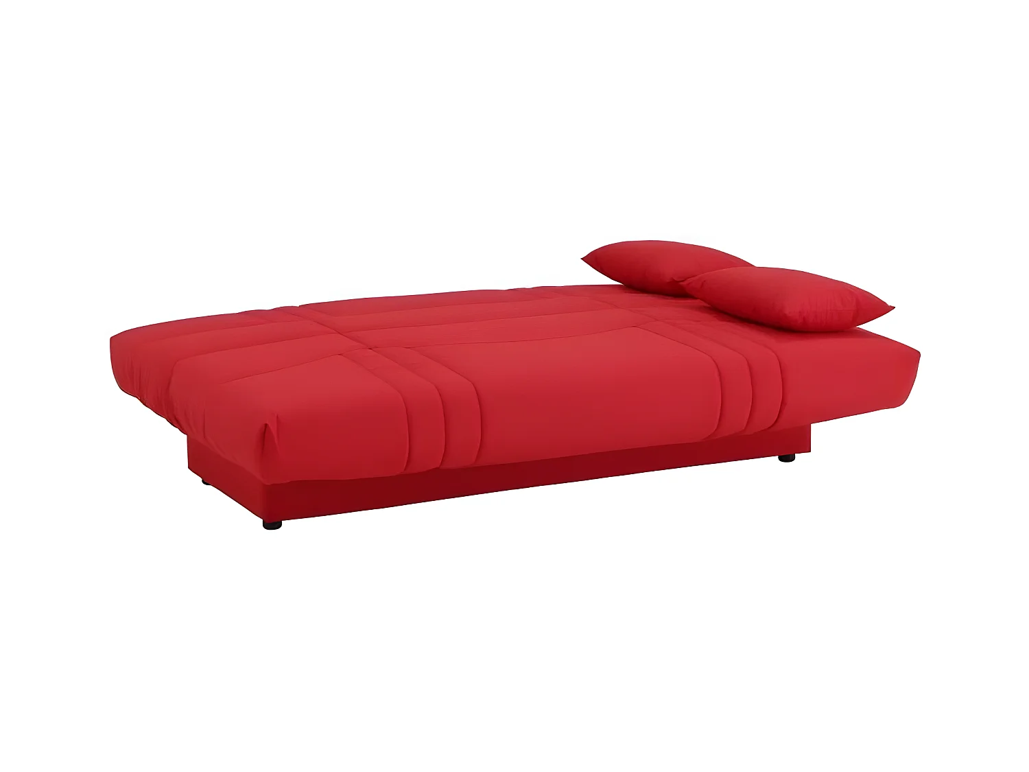Divano letto clic clac 3 posti rosso contemporaneo 190x92cm
