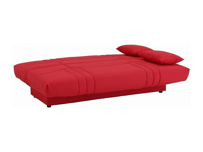 DREAM Banquette clic clac 3 places - Tissu rouge - Slyle contemporain - L 190 x P 92 cm