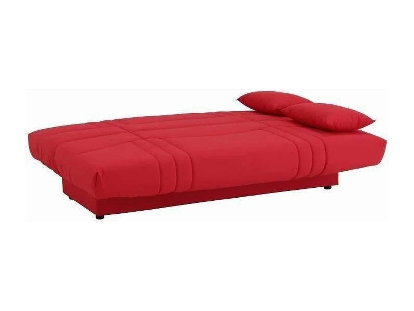 DREAM Banquette clic clac 3 places - Tissu rouge - Slyle contemporain - L 190 x P 92 cm