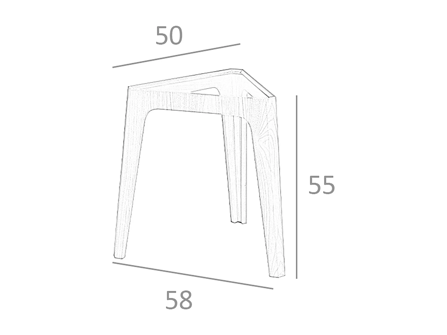 Table d'angle triangulaire en verre trempé et noyer 2106 ANGEL CERDA