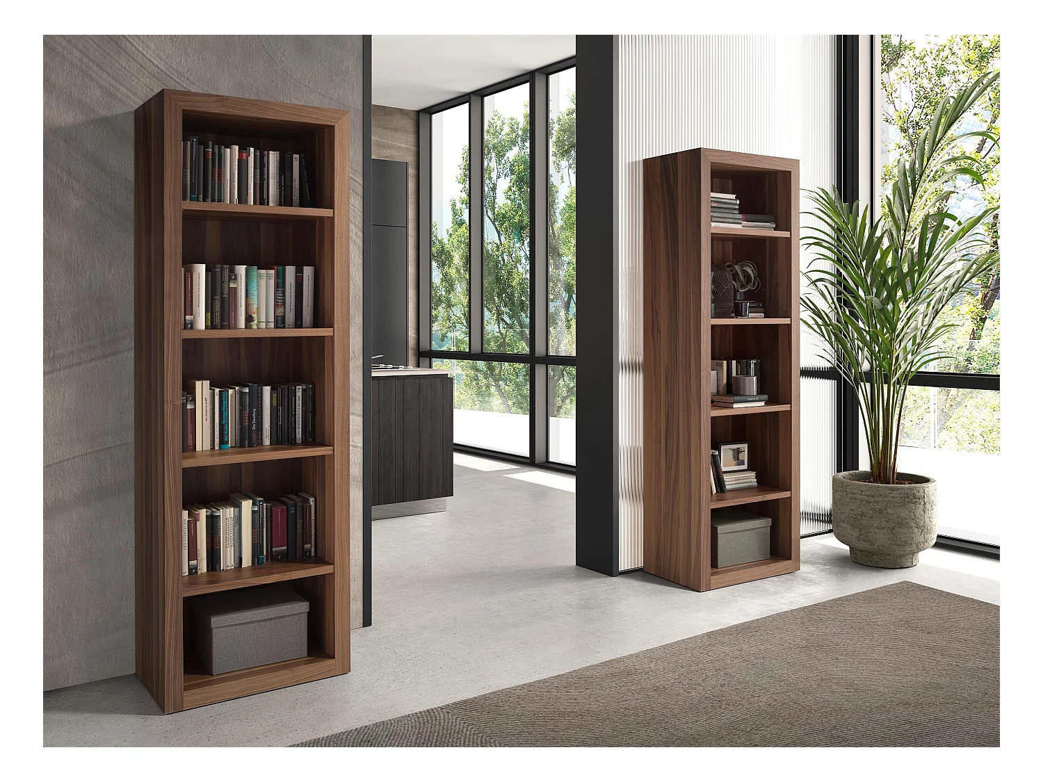 Półka z drewna orzechowego