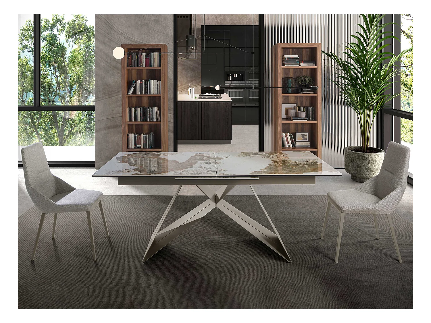 Półka z drewna orzechowego