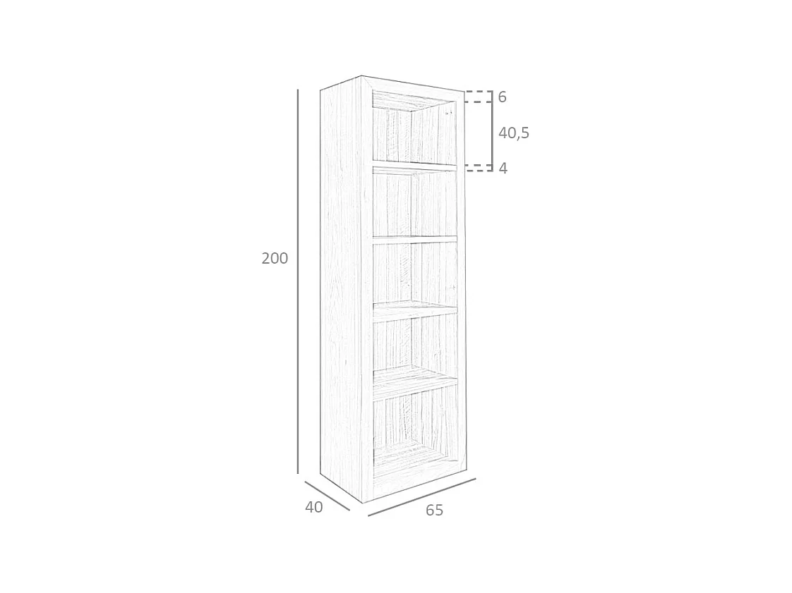 Półka z drewna orzechowego