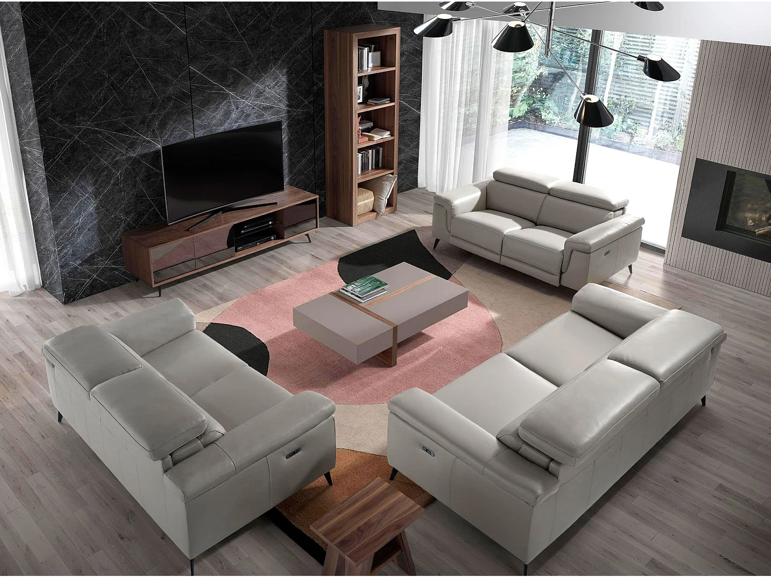 Etagère en bois de noyer 3172 ANGEL CERDA