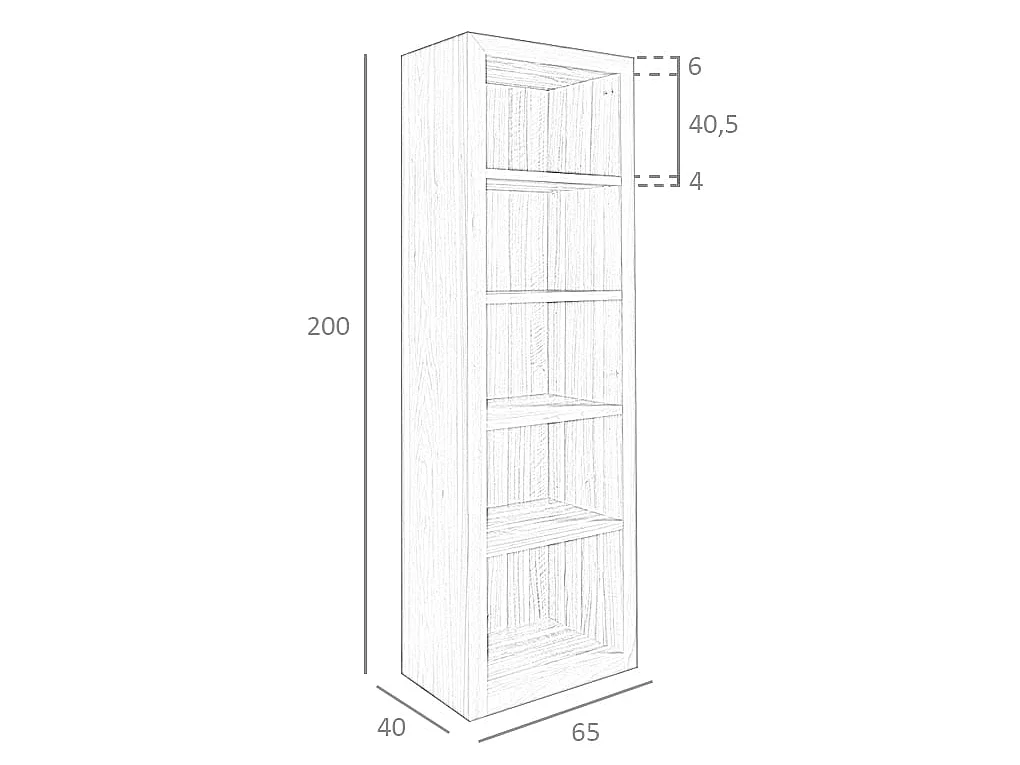 Etagère en bois de noyer 3172 ANGEL CERDA