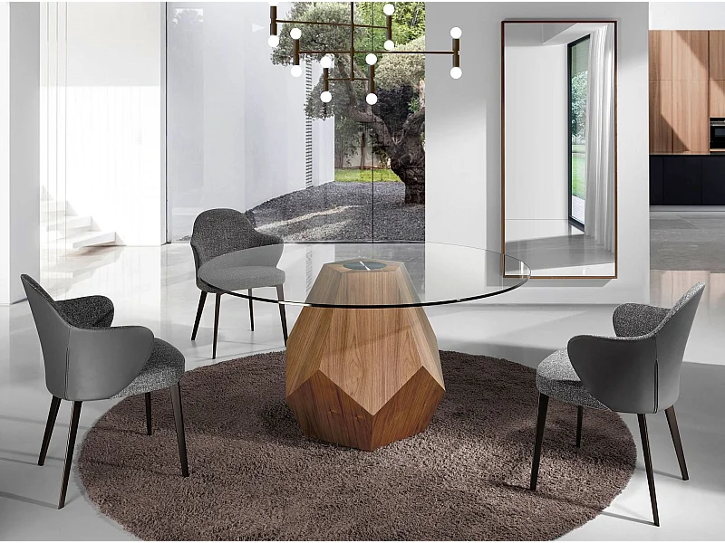 Wandspiegel Rechteckig Walnuss 3213 ANGEL CERDA