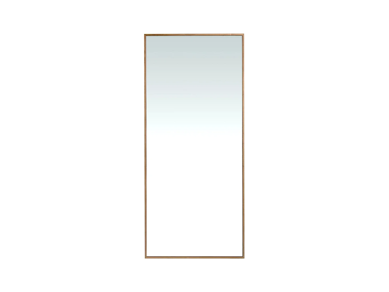 Miroir mural rectangulaire noyer