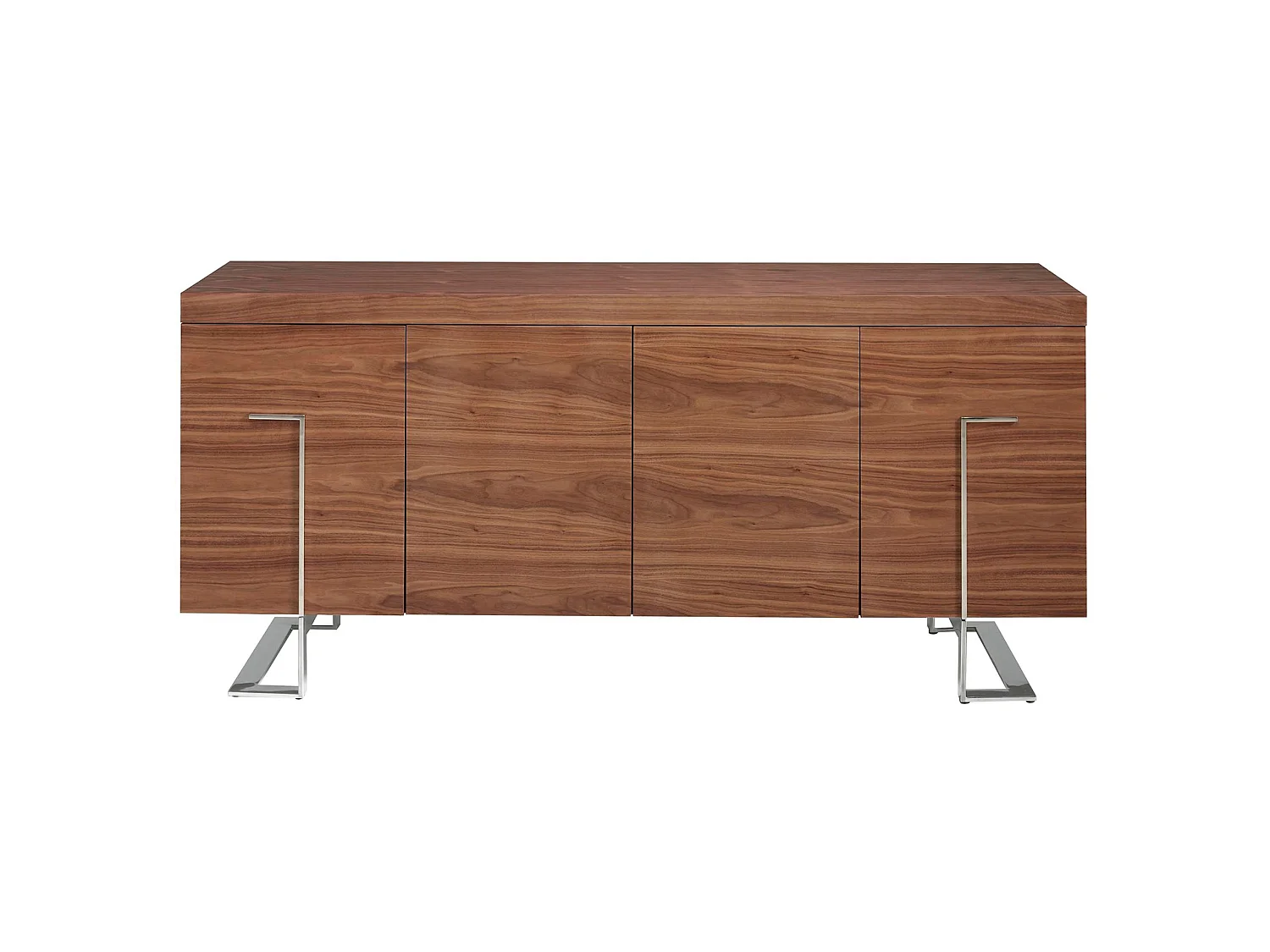Dressoir walnoot en verchroomd staal 3221 ANGEL CERDA
