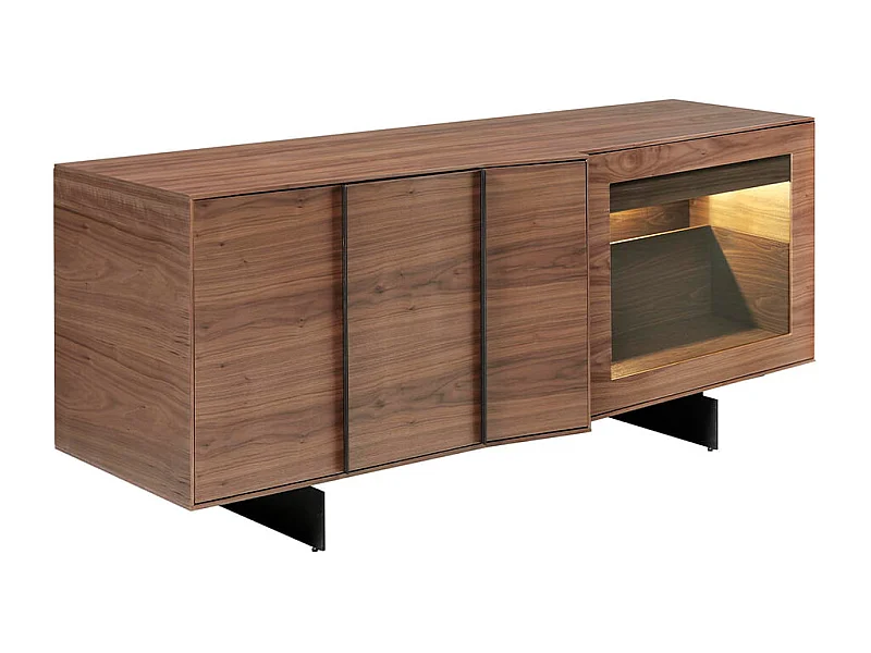 Sideboard aus Nussbaumholz mit LED-Licht  3218 ANGEL CERDA
