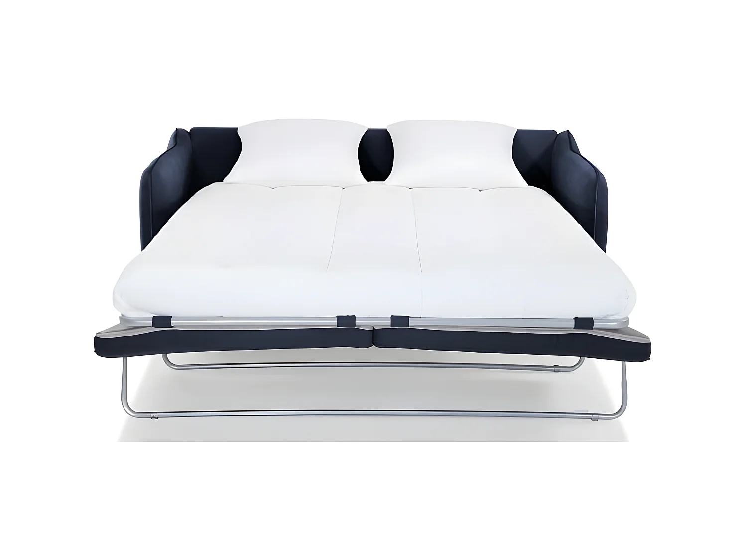 Slaapbank HEXAGONE 3-Zits Velours Nachtblauw - CLYDE Slaapbank Snelle Opening