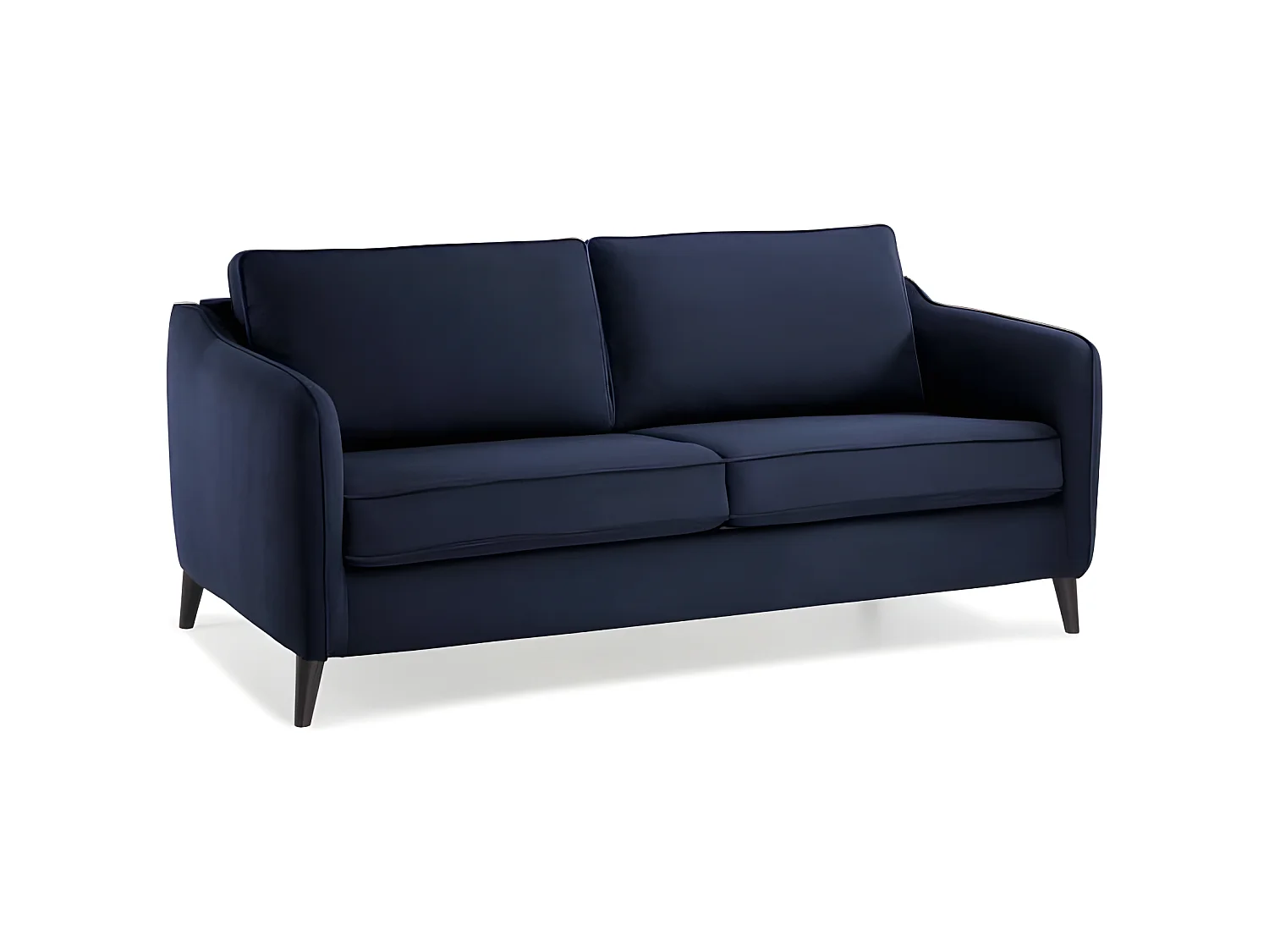 Slaapbank HEXAGONE 3-Zits Velours Nachtblauw - CLYDE Slaapbank Snelle Opening