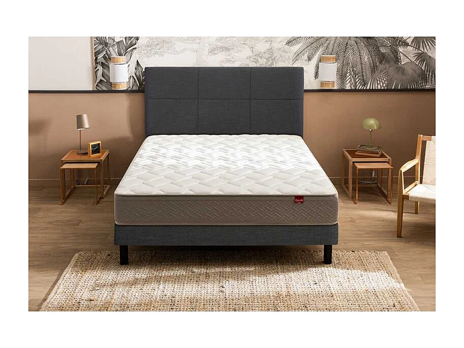 Ensemble Epeda L'Ailleurs + Sommier Confort Ferme 80x200