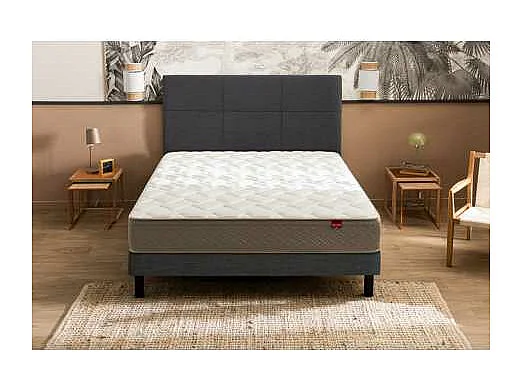 Ensemble Epeda L'Ailleurs + Sommier Confort Ferme 160x190