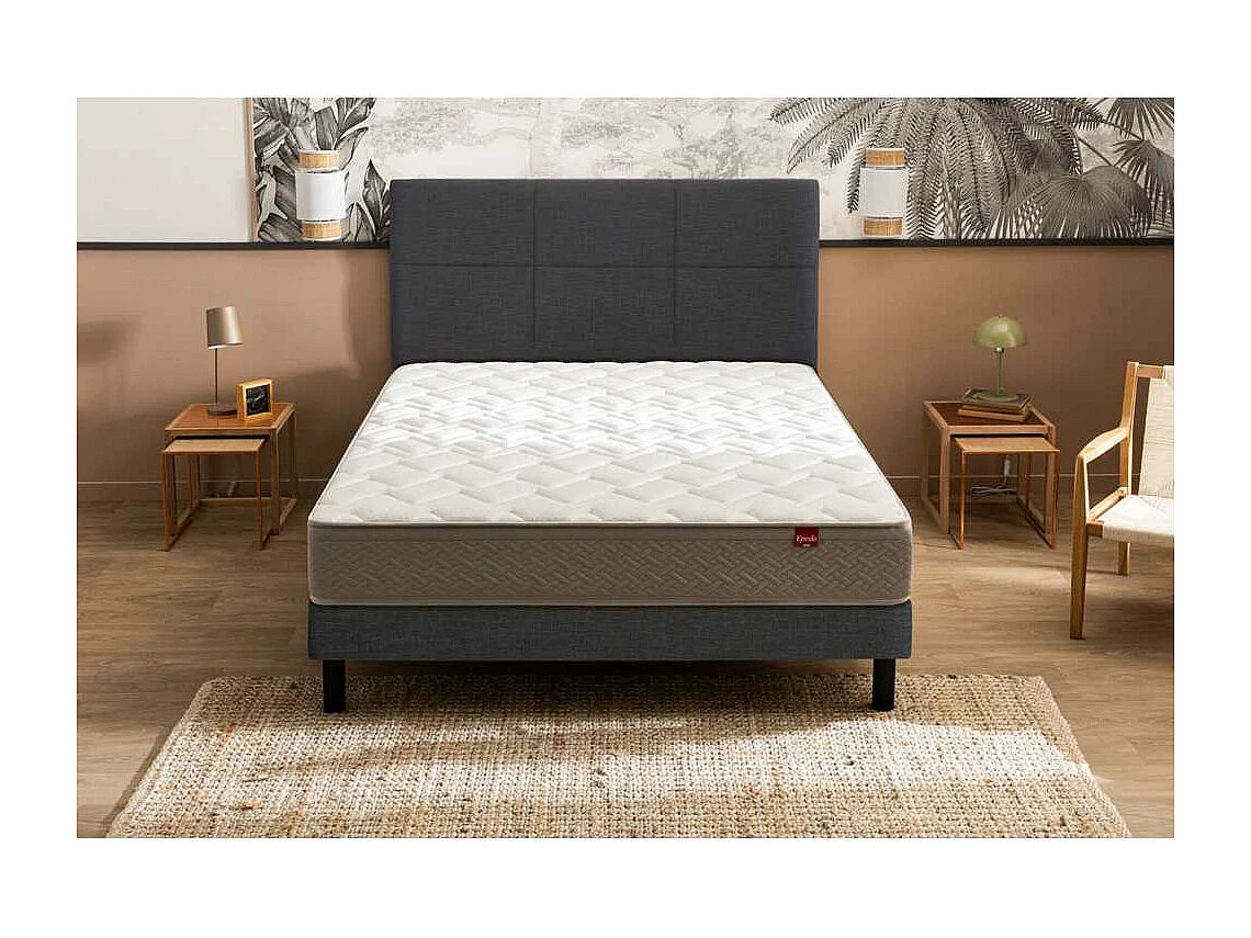 Ensemble Epeda L'Ailleurs + Sommier Confort Ferme 160x190