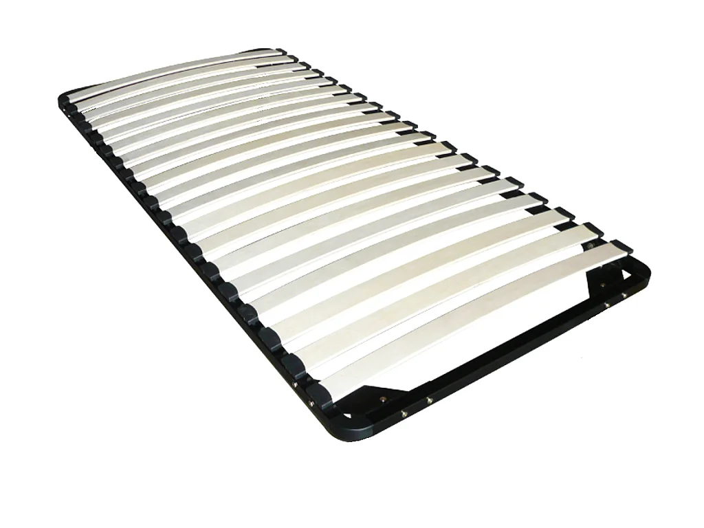 Utdragbar säng 2 x 90 x 190 cm - Färg: Natur och vit + sängbotten - SONIA