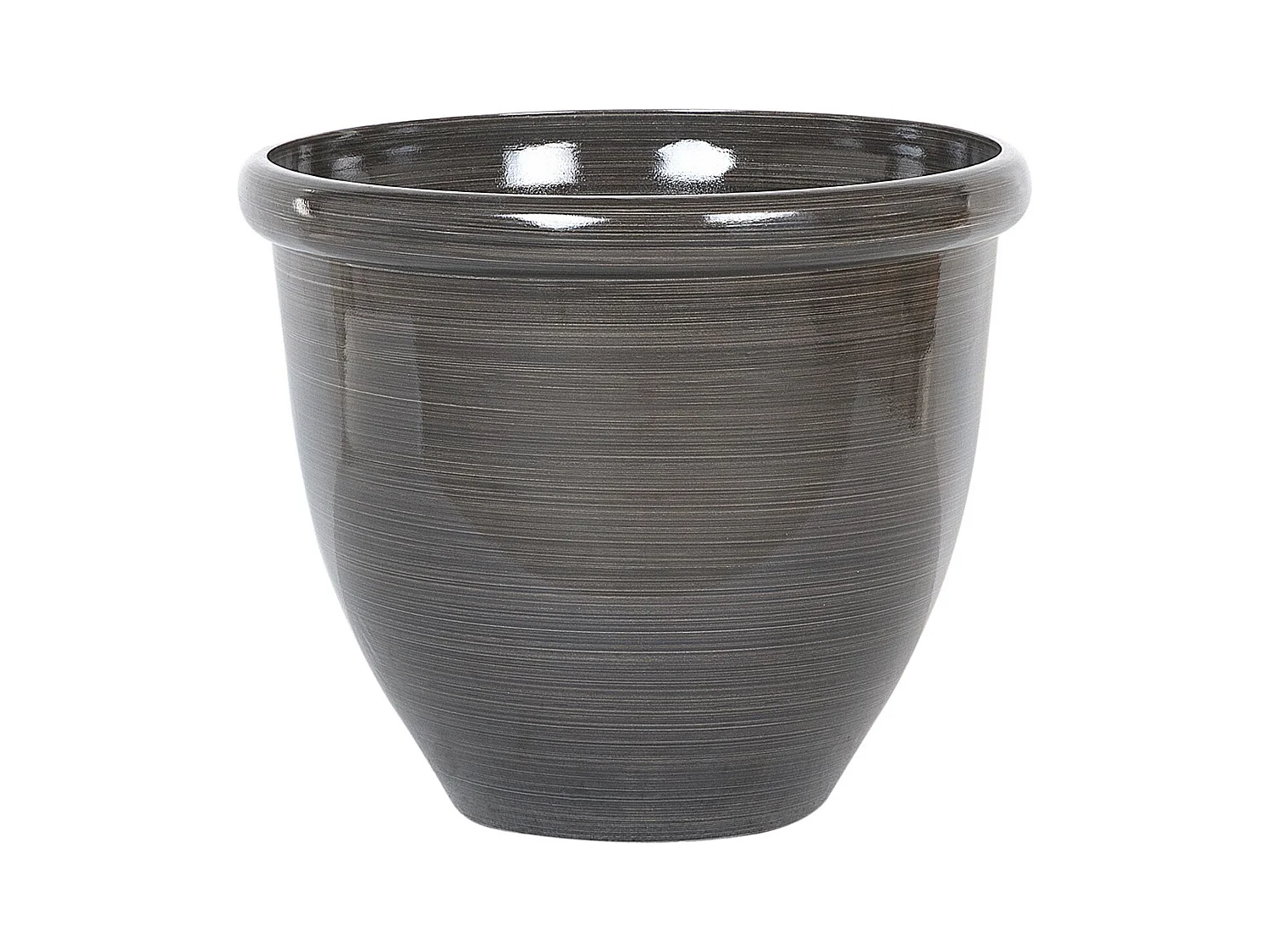 Lot de 2 pots de fleurs TESALIA 40 cm Marron