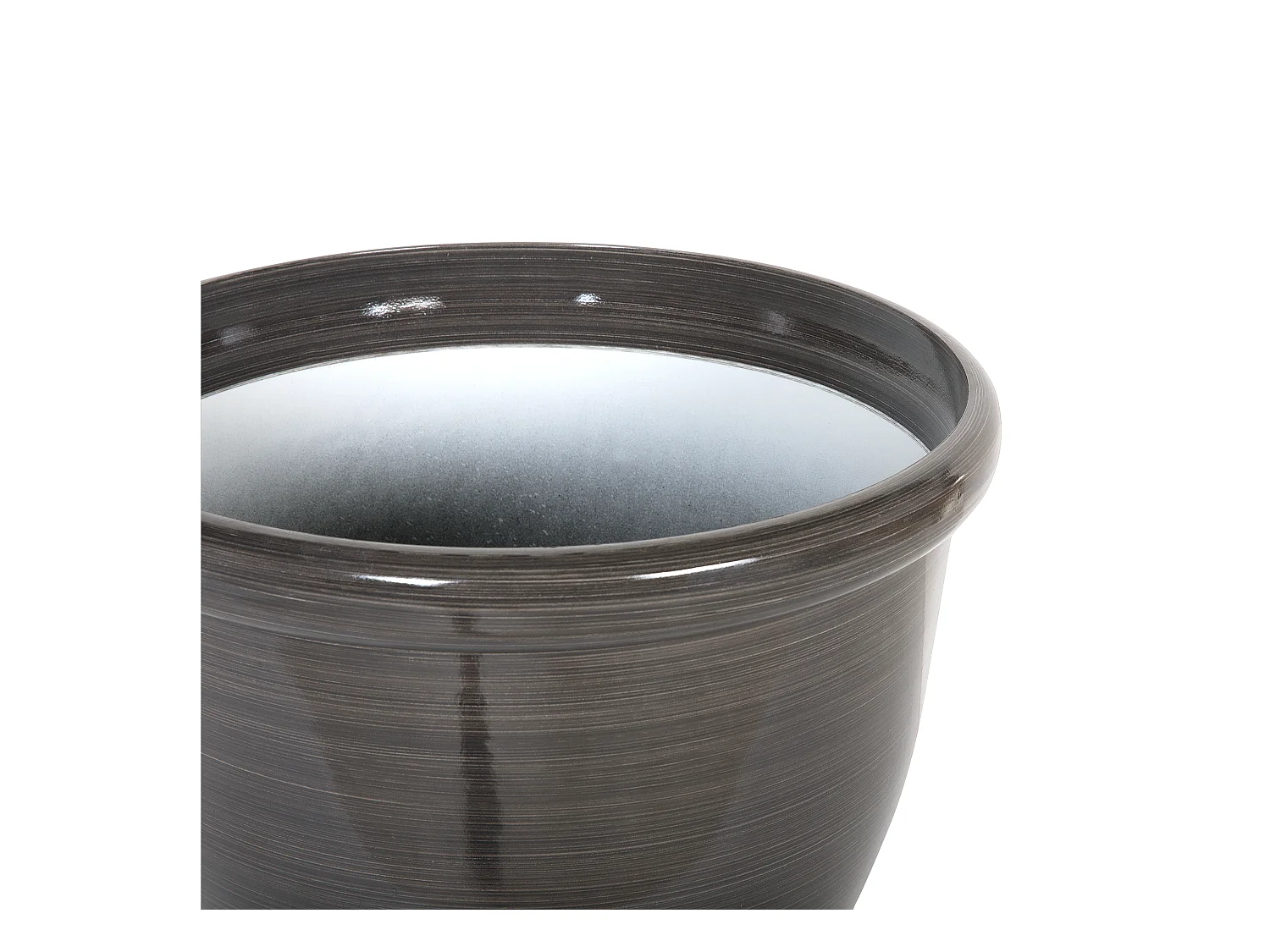 Lot de 2 pots de fleurs TESALIA 40 cm Marron