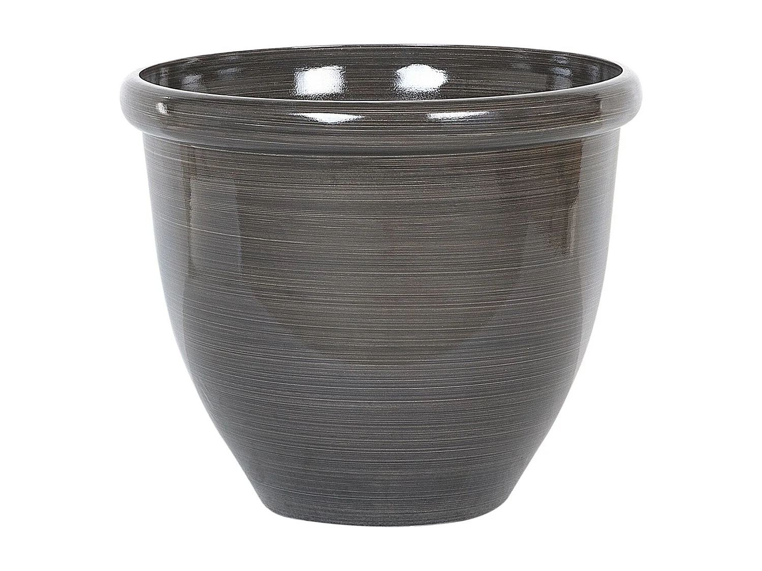 Set van 2 bloempotten TESALIA Steen 40 cm Bruin