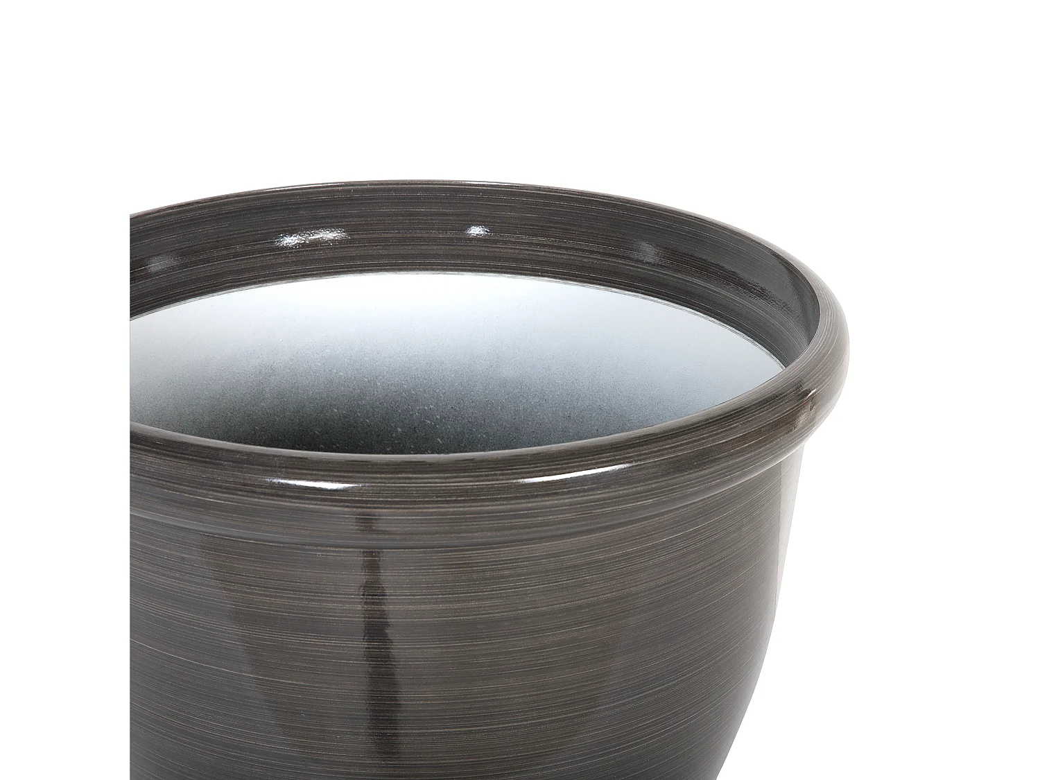 Lot de 2 pots de fleurs TESALIA 44 cm Marron