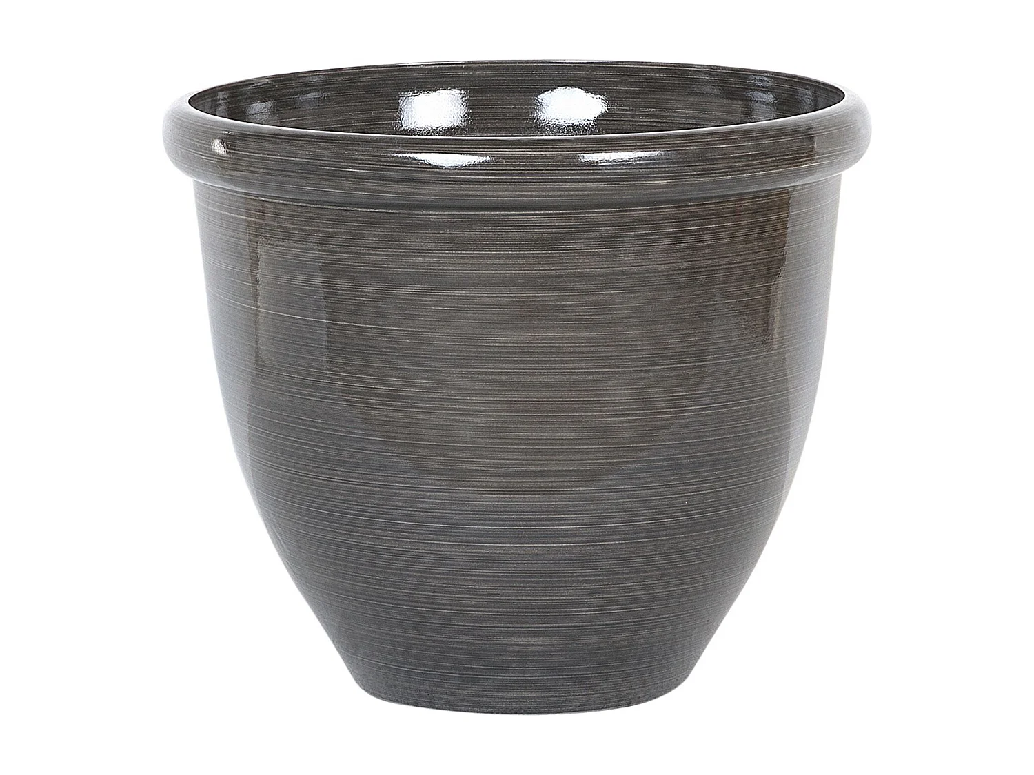 Set van 2 bloempotten TESALIA Steen 44 cm Bruin