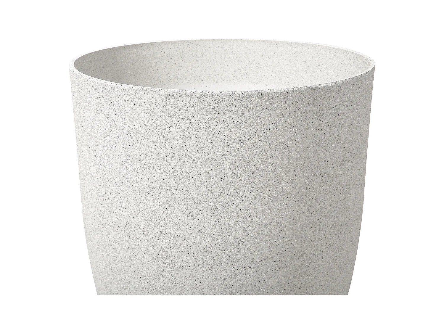 Lot de 2 pots de fleurs CROTON 35 cm Blanc cassé