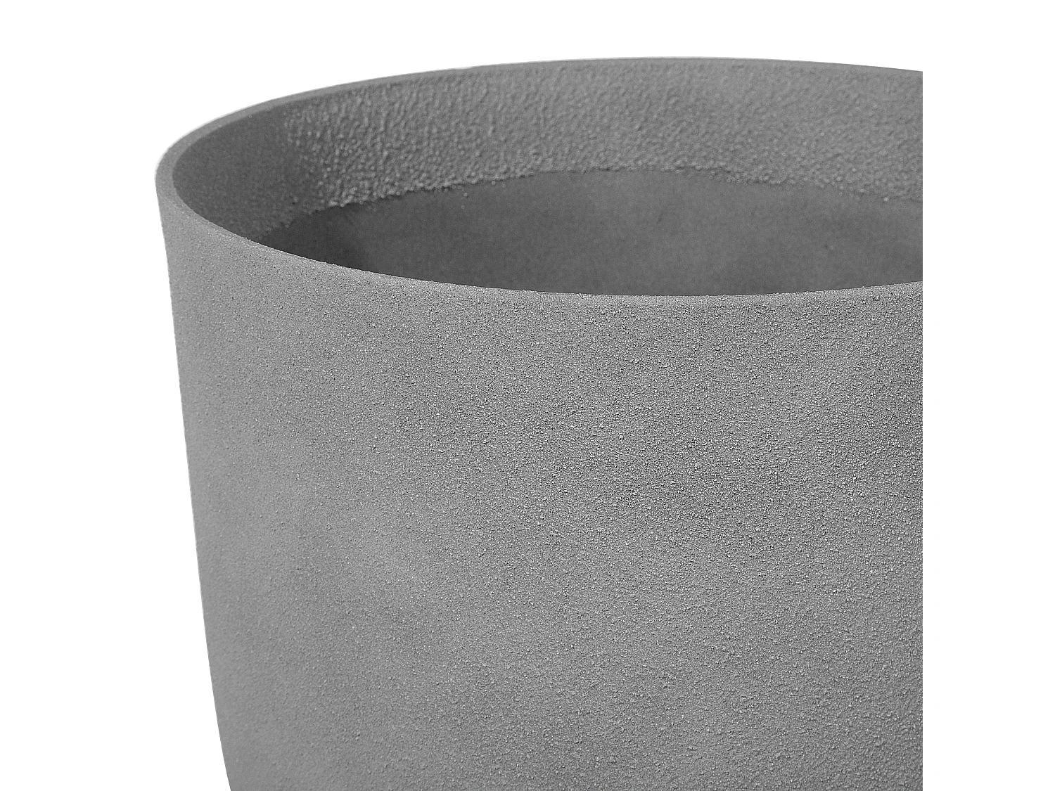 Lot de 2 pots de fleurs CROTON Pierre 43 cm Gris