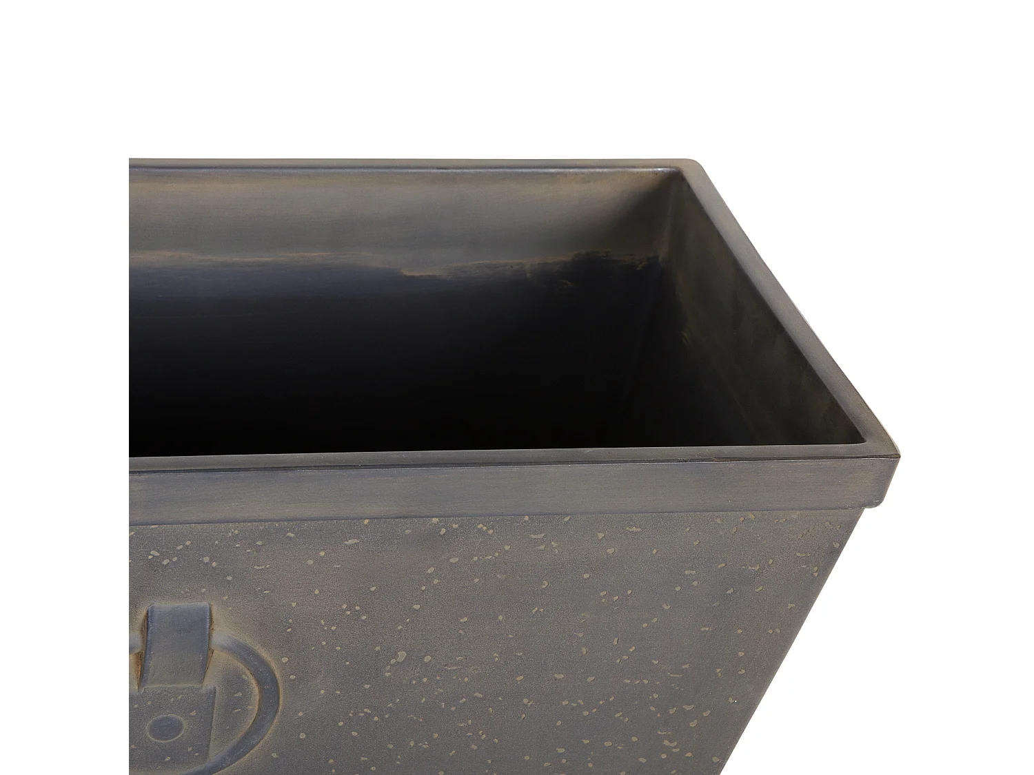 Blumentopf 2er Set braun Rostoptik rechteckig 60x30x30 cm Outdoor & Indoor Poria