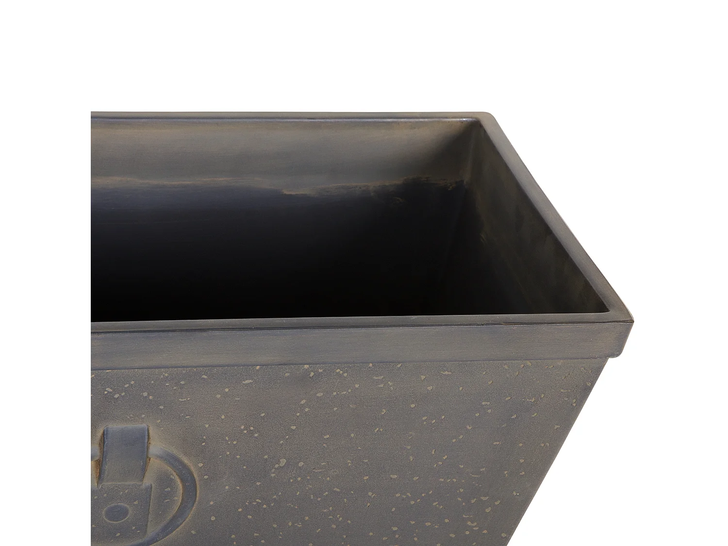 Lot de 2 pots de fleurs PORIA 60 cm Gris