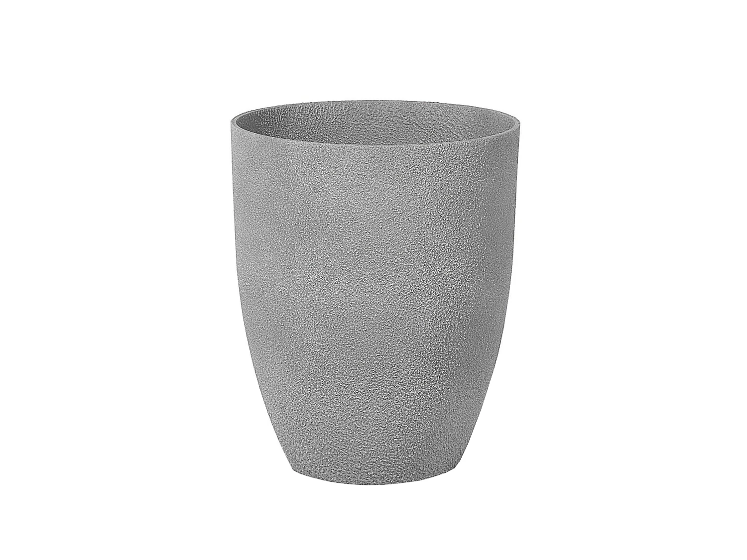 Conjunto de 2 macetas CROTON Piedra 35 cm Gris