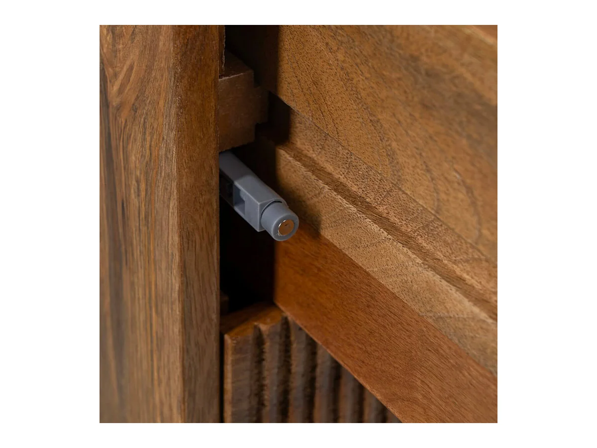 TWIDO - Chevet 2 Tiroirs en Manguier Texturé