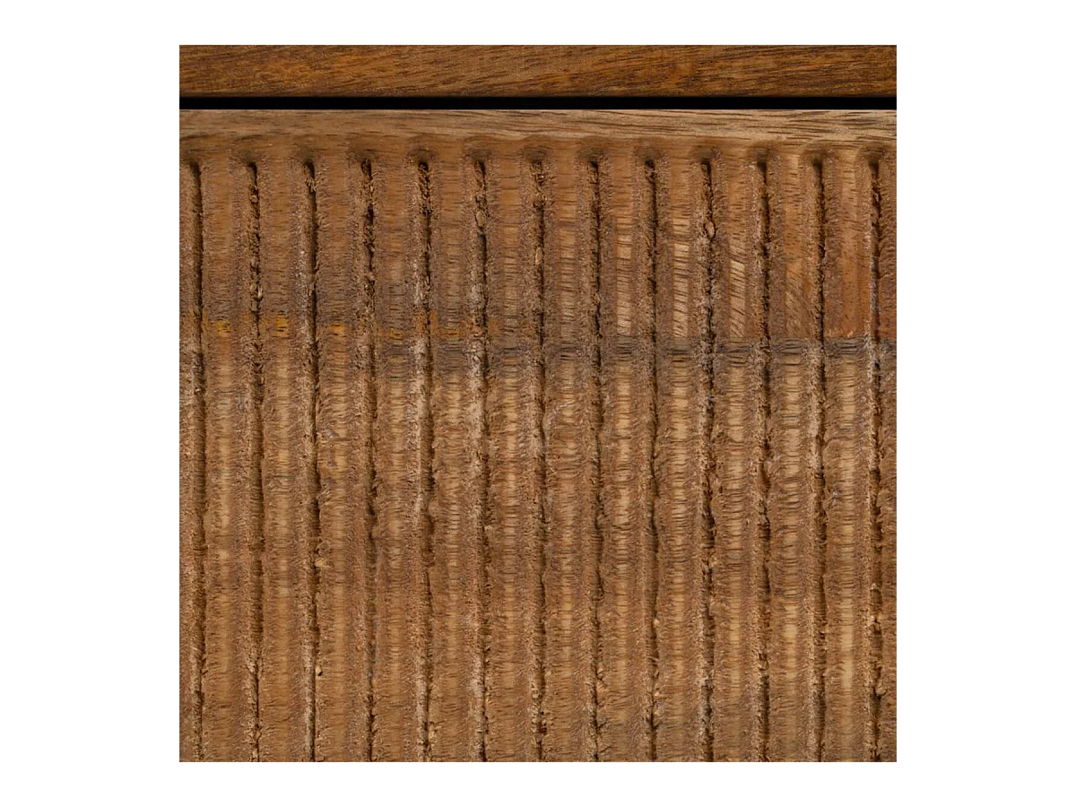 TWIDO - Chevet 2 Tiroirs en Manguier Texturé