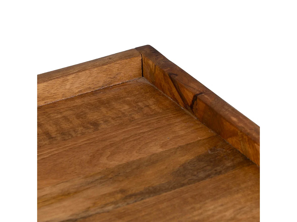 TWIDO - Chevet 2 Tiroirs en Manguier Texturé