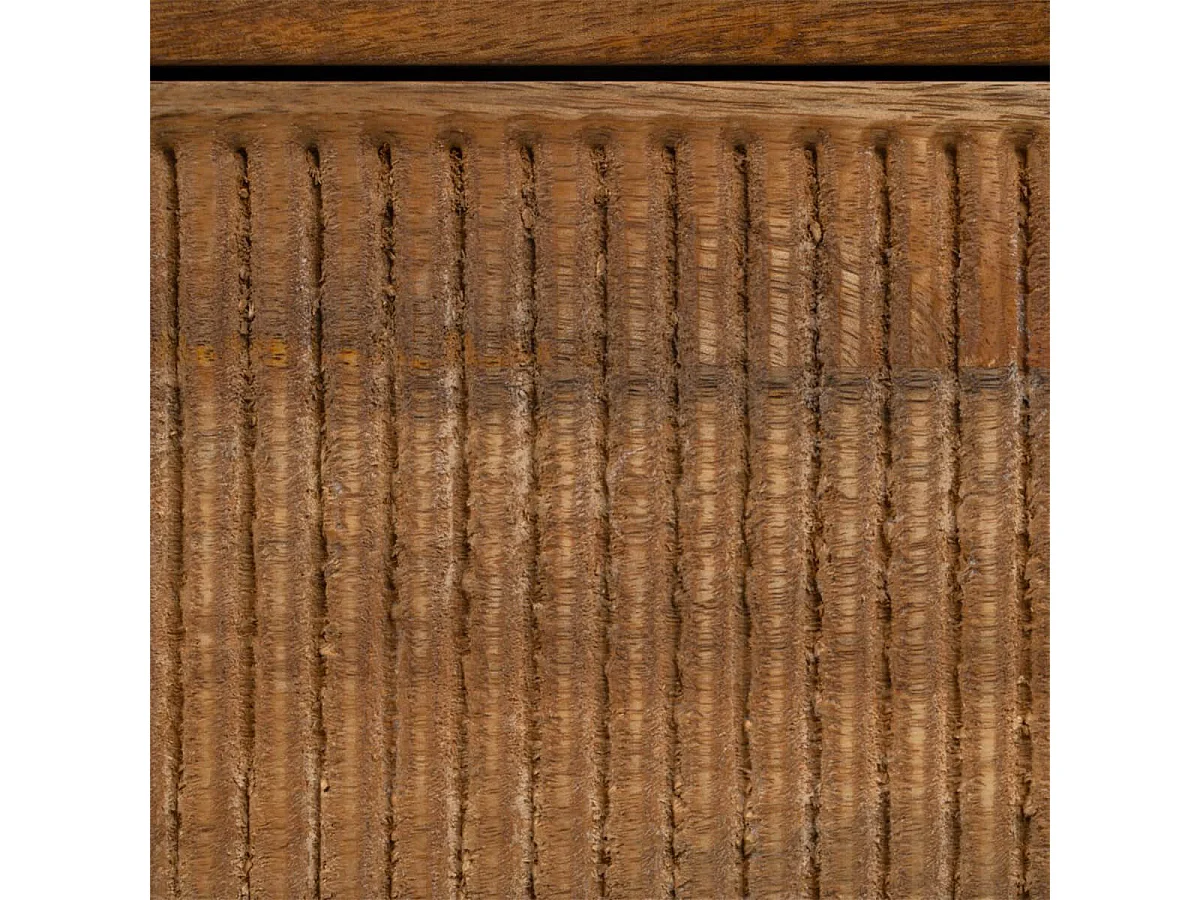 TWIDO - Chevet 2 Tiroirs en Manguier Texturé