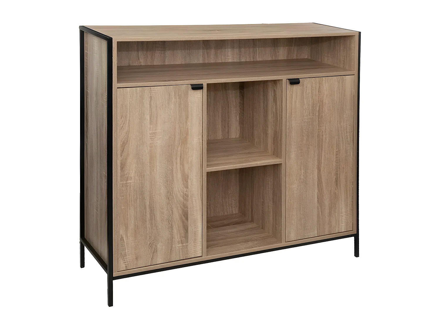 Buffet 2 Portes & 6 Niches "Aliaj" 114cm Beige