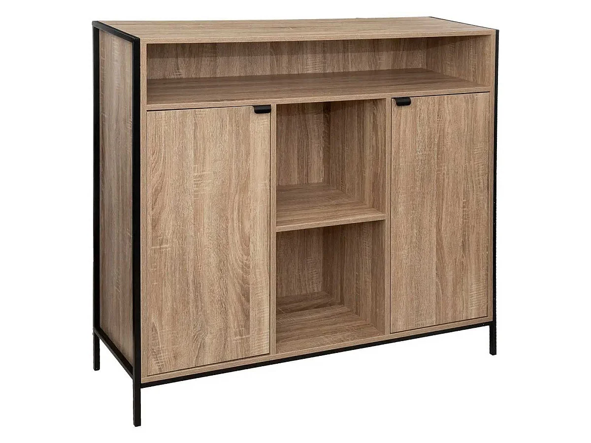 Buffet 2 Portes & 6 Niches "Aliaj" 114cm Beige