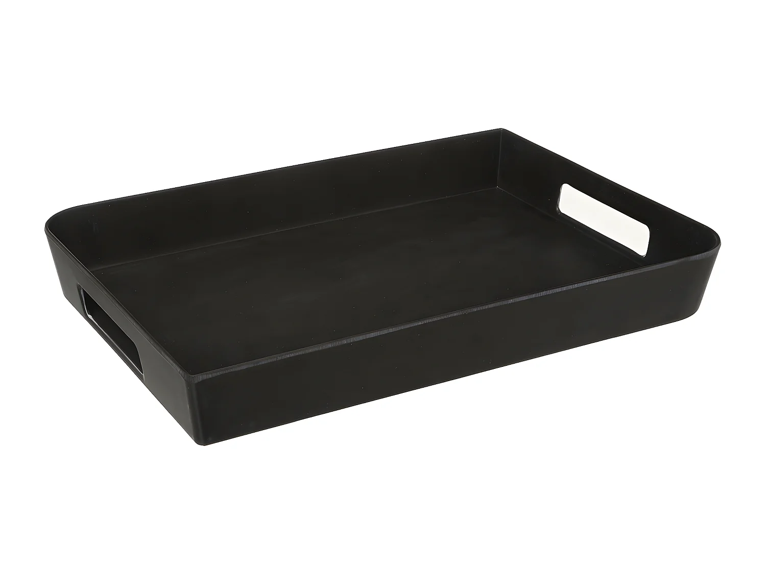 Plateau en Mélamine 35 x 25 cm Noir charbon