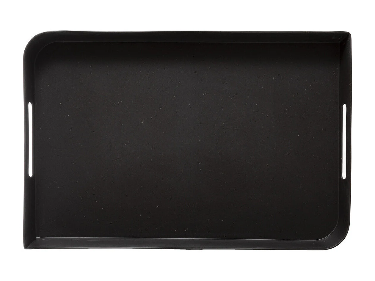 Plateau en Mélamine 45 x 30 cm Noir charbon