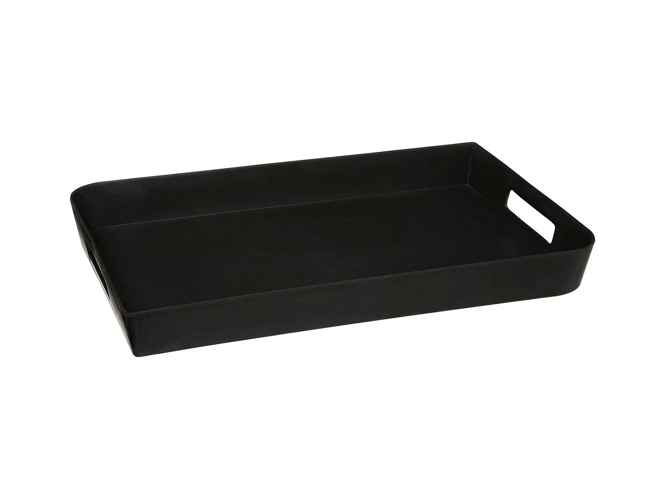 Plateau en Mélamine 45 x 30 cm Noir charbon