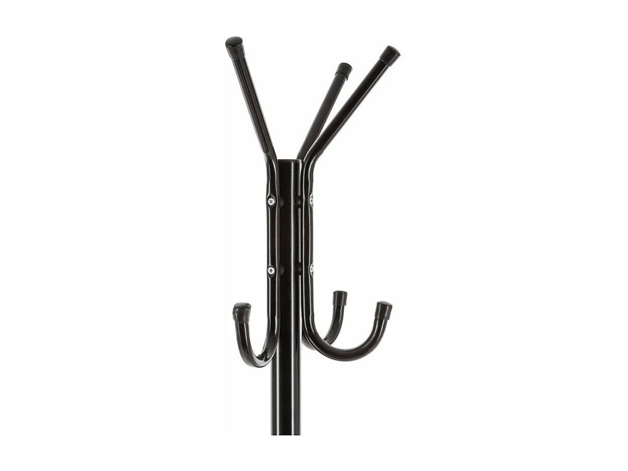 Porte-manteaux 8 Patères en métal noir H 171 cm