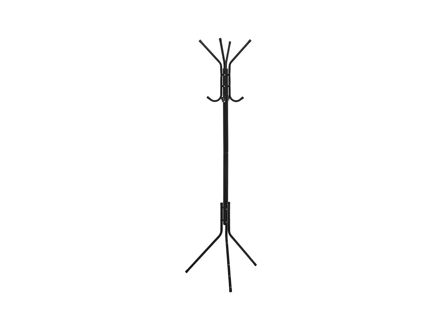 Perchero de pie Basic&Co 8 ganchos metal negro 172x48x48 cm