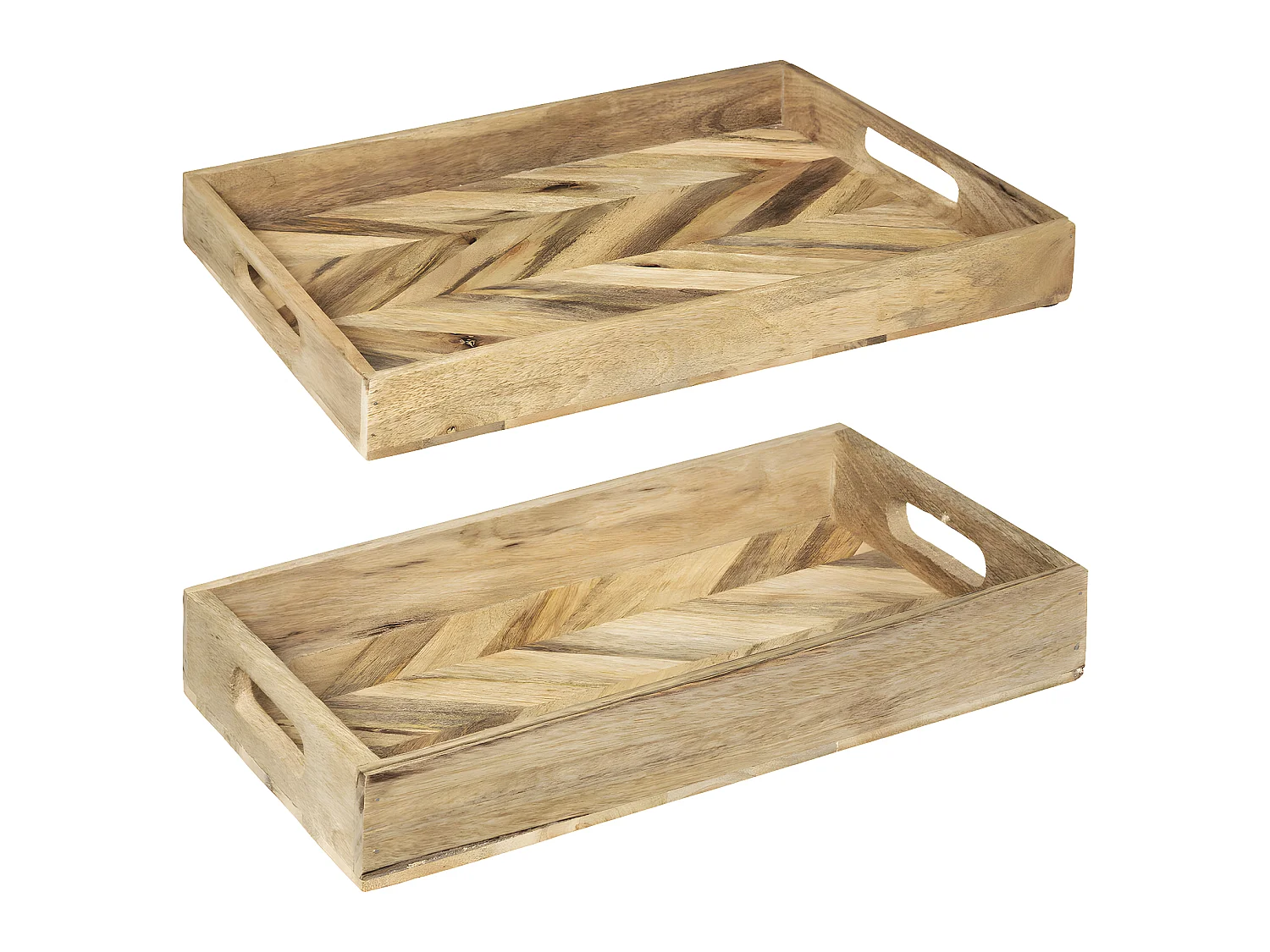 Set de 2 Plateaux en Bois de Manguier