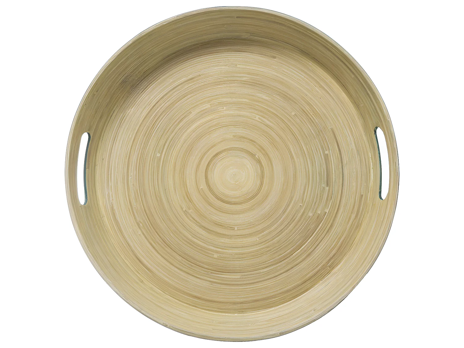 Plateau en Bambou D 42 cm Bleu pétrole