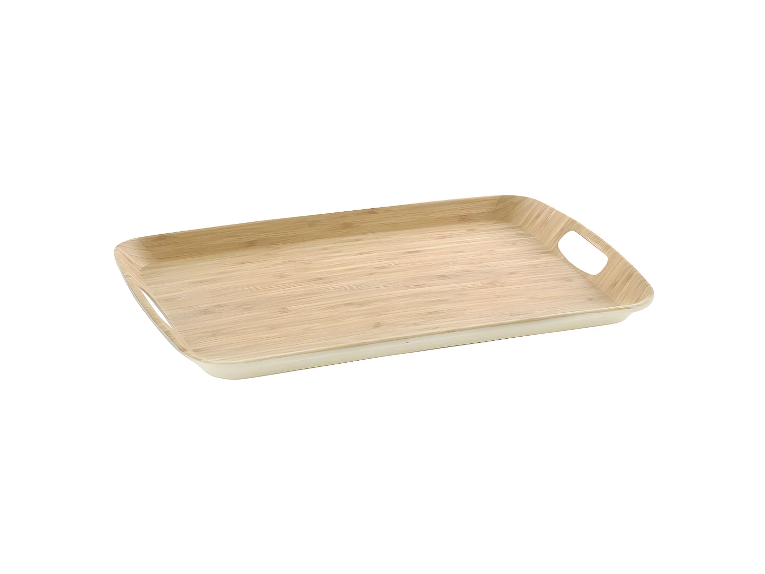 Plateau de service en Mélamine et Bambou 38 x 26 cm