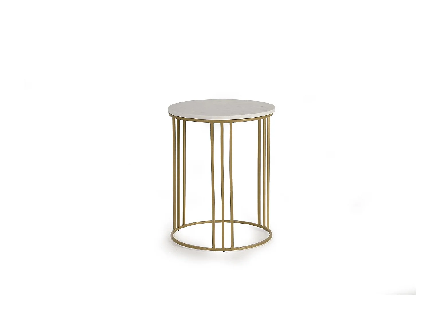 ECK-ZUSATZTISCH Gelb / Gold Giner und Colomer 50x40x40
